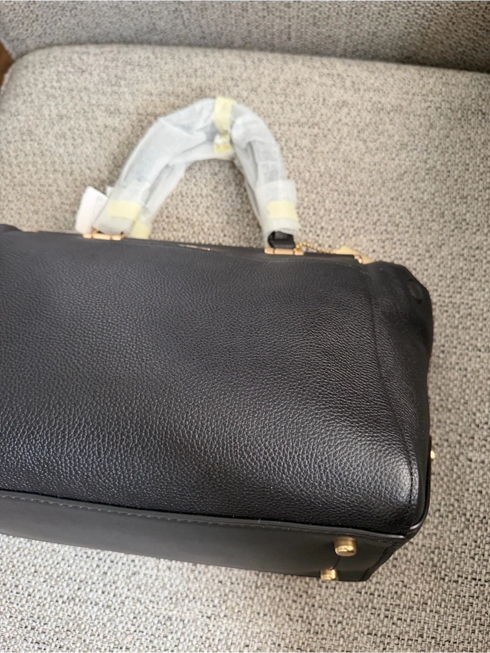 COACH Grace 2-Way Shoulder Bag Handbag Leather Black 21343